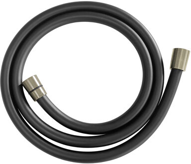 Wiesbaden Doucheslang - Kunststof - 150cm - Mat Zwart/RVS