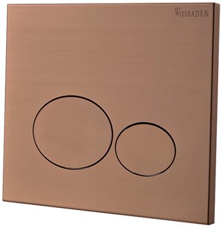 Wiesbaden Drukplaat X32 Metal Voor Inbouwreservoir Geborsteld Brons Koper
