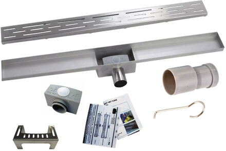 Wiesbaden Eco RVS Douchegoot 90 cm.