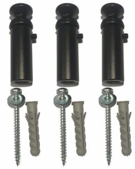 Wiesbaden Elara bevestigingsset - Mat Zwart