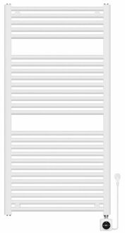 Wiesbaden Elara elektrische radiator Smart WiFi 118,5 x 60 cm glans wit 41.3566 Wit glans