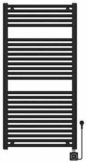Wiesbaden Elara elektrische radiator Smart WiFi 118,5 x 60 cm mat zwart 41.3567 Zwart mat