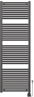 Wiesbaden Elara elektrische radiator Smart WiFi 181,7 x 60 cm gunmetal PVD 41.3579 Gunmetal (antraciet)