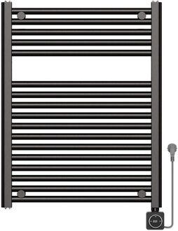Wiesbaden Elara elektrische radiator Smart WiFi 76,6 x 60 cm gunmetal PVD 41.3538 Gunmetal (antraciet)