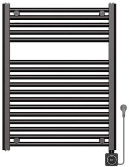 Wiesbaden Elara elektrische radiator Smart WiFi 76,6 x 60 cm gunmetal PVD 41.3538 Gunmetal (antraciet)