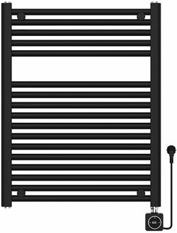 Wiesbaden Elektrische Radiator Elara 76.6x60 cm Smart Wifi Mat Zwart