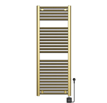 Wiesbaden Elektrische Radiator Wiesbaden Elara 118.5x45 Cm Smart Wifi Geborsteld Messing PVD