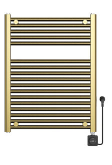 Wiesbaden Elektrische Radiator Wiesbaden Elara 76.6x60 Cm Smart Wifi Geborsteld Messing PVD