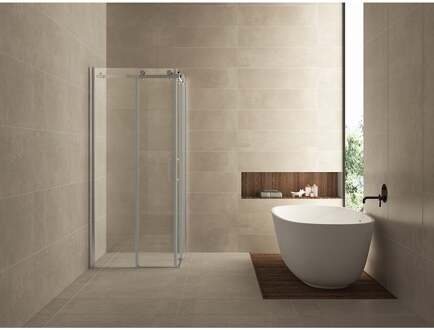 Wiesbaden Entra Hoekinstap Douchecabine met 2 Schuifdeuren - 900x900x2000x8mm - NANO - Helder Glas/Chroom