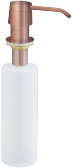 Wiesbaden Exellence inbouw zeeppompje kunststof fles 250ml geborsteld koper