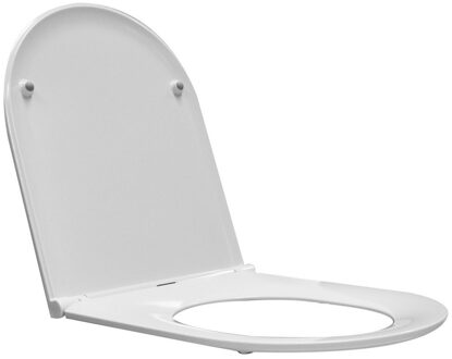 Wiesbaden Flatline Toiletzitting - Softclose en Quick Release - Glans Wit