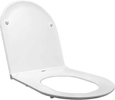 Wiesbaden Flatline Toiletzitting - Softclose en Quick Release - Mat Wit