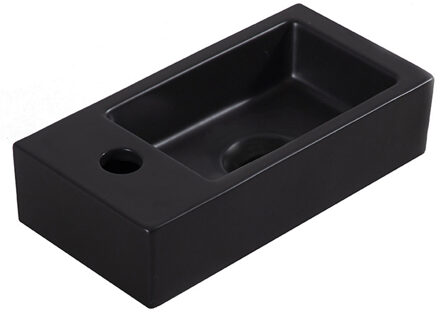Wiesbaden Fontein Wiesbaden Mini Rhea XS 36 x 18 cm mat zwart links