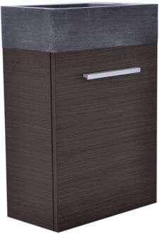 Wiesbaden Fonteinkast Vision met Hardstenen Fontein 40cm Grey Oak