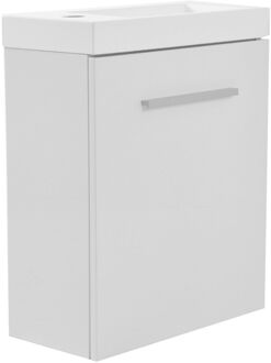 Wiesbaden Fonteinkast Vision met Mineraalmarmer Fontein 40cm Wit