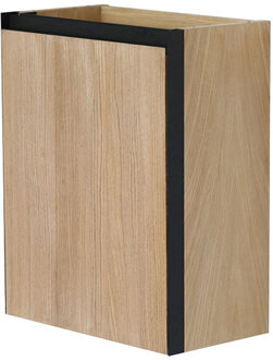 Wiesbaden Fonteinkast Wiesbaden Lotus 40x21,8 cm Naturel Eik / Mat Zwart Eiken