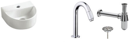 Wiesbaden FonteinPack Lara halfrond 30x25x12 cm Wit