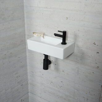 Wiesbaden Fonteinset Mat Wit Wiesbaden Color Mat Zwart (kraangat rechts)