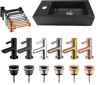 Wiesbaden Fonteinset Wiesbaden Rhea Mini Links Quartz Mat Zwart (Mix & Match)