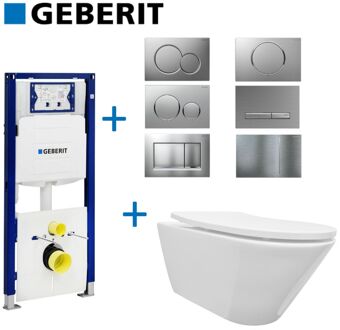 Wiesbaden Geberit UP320 Toiletset set10 Wiesbaden Stereo met Sigma Drukplaat Wit