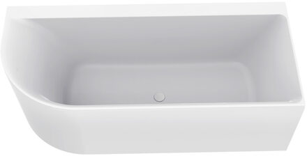 Wiesbaden Hoekbad Zenn Rechts 170x75 cm Met Waste Wit