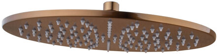 Wiesbaden Hoofddouche Caral Rond 30 x 0,8 cm Geborsteld Brons Koper