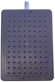 Wiesbaden hoofddouche voor douchekolom, 13 x 18 cm, grijs