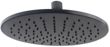 Wiesbaden Hoofddouche Wiesbaden Caral Rond 25 cm Antikalk Mat Zwart