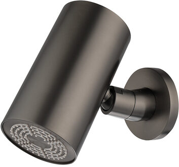 Wiesbaden Hoofddouche Wiesbaden UniMatch Beam Rond 1 Stand met Muurbevestiging Gunmetal PVD