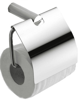 Wiesbaden Ida Toiletrolhouder met Klep - Chroom