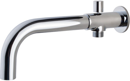 Wiesbaden Inbouw Baduitloop met Omstel - Rond - 23cm - Chroom