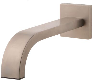 Wiesbaden Inbouw Baduitloop Vierkant 25cm 1/2″ Geborsteld Staal