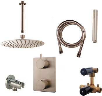 Wiesbaden Inbouw Regendouche Set 09 Caral Plafonduitloop RVS