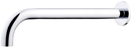 Wiesbaden inbouw-uitloop rond 30 cm 1/2, chroom