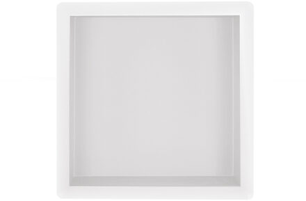 Wiesbaden Inbouwnis Badkamer - 30x30x7 - Vierkant - Mat Wit