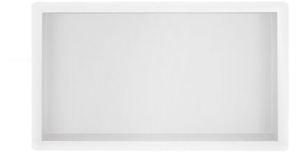 Wiesbaden Inbouwnis Badkamer - 30x60x10 - Rechthoek - Mat Wit