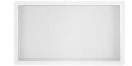 Wiesbaden Inbouwnis Badkamer - 30x60x10 - Rechthoek - Mat Wit