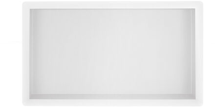 Wiesbaden Inbouwnis Badkamer - 30x60x7 - Rechthoek - Mat Wit
