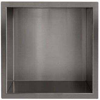 Wiesbaden Inbouwnis Novi 30x30x10 cm Gunmetal