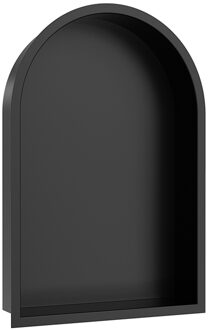 Wiesbaden Inbouwnis Ovaal Wiesbaden Demis 30x45x7 cm Mat Zwart