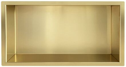 Wiesbaden Inbouwnis Wiesbaden 30x60x10 cm Geborsteld Messing Goud