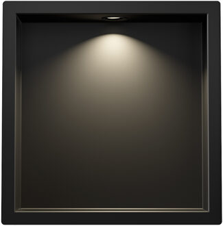 Wiesbaden Inbouwnis Wiesbaden Demis 30x30x7cm Met Led Mat Zwart