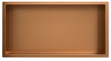 Wiesbaden Inbouwnis Wiesbaden Novi 30x60x10cm Geborsteld Brons Koper