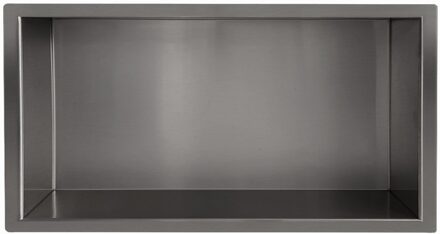 Wiesbaden Inbouwnis Wiesbaden Novi 30x60x10cm Gunmetal