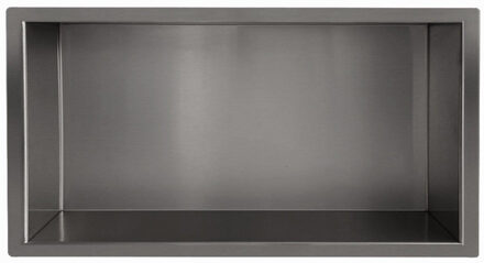 Wiesbaden Inbouwnis Wiesbaden Novi 30x60x10cm Gunmetal