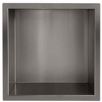 Wiesbaden Inbouwnis Wiesbaden Yens 30x30x7 cm Gunmetal