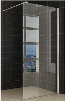 Wiesbaden Inloopdouche + RVS profiel Wiesbaden 100 x 200 cm 10 mm nanoglas