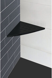 Wiesbaden InWall Hoekplanchet - 29x29cm - Mat Zwart
