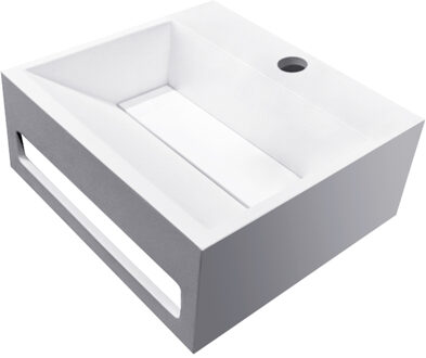 Wiesbaden Julia - Fontein - 35x28x12.5cm - Solid Surface Mat Wit