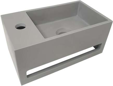 Wiesbaden Julia - Fontein - Links - 35x20x16cm - Solid Surface Betonlook